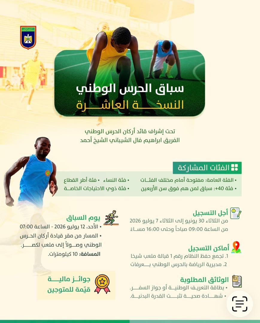الإعلان عن فتح التسجيل للمشاركة في النسخة العاشرة من سباق الحرس الوطني