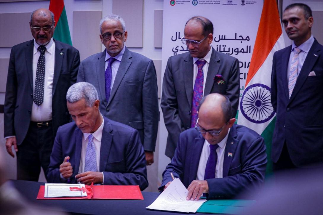 اتحاد أرباب العمل الموريتانيين يوقع مذكرة تفاهم مع نظيره الهندي