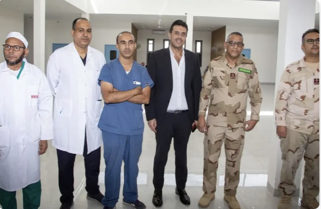 فريق طبي عسكري يجري أول عمليات للقسطرة الدماغية في موريتانيا